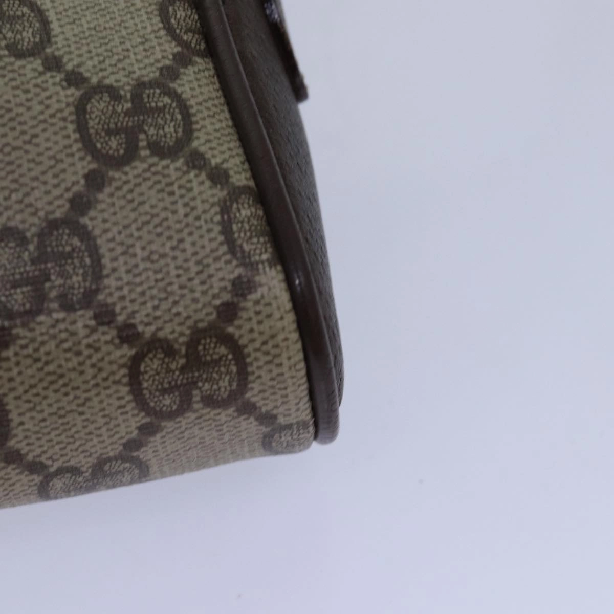 GUCCI GG Supreme Web Sherry Line Shoulder Bag PVC Beige 116 02 089  ep4437