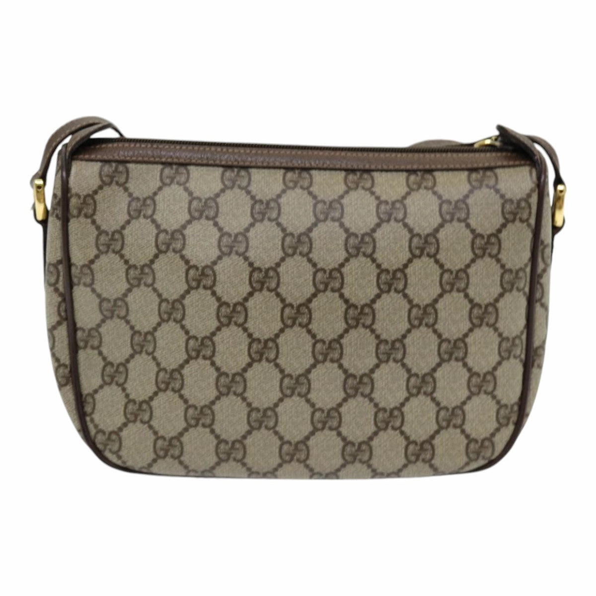 GUCCI GG Supreme Web Sherry Line Shoulder Bag PVC Beige 89 02 032  14049