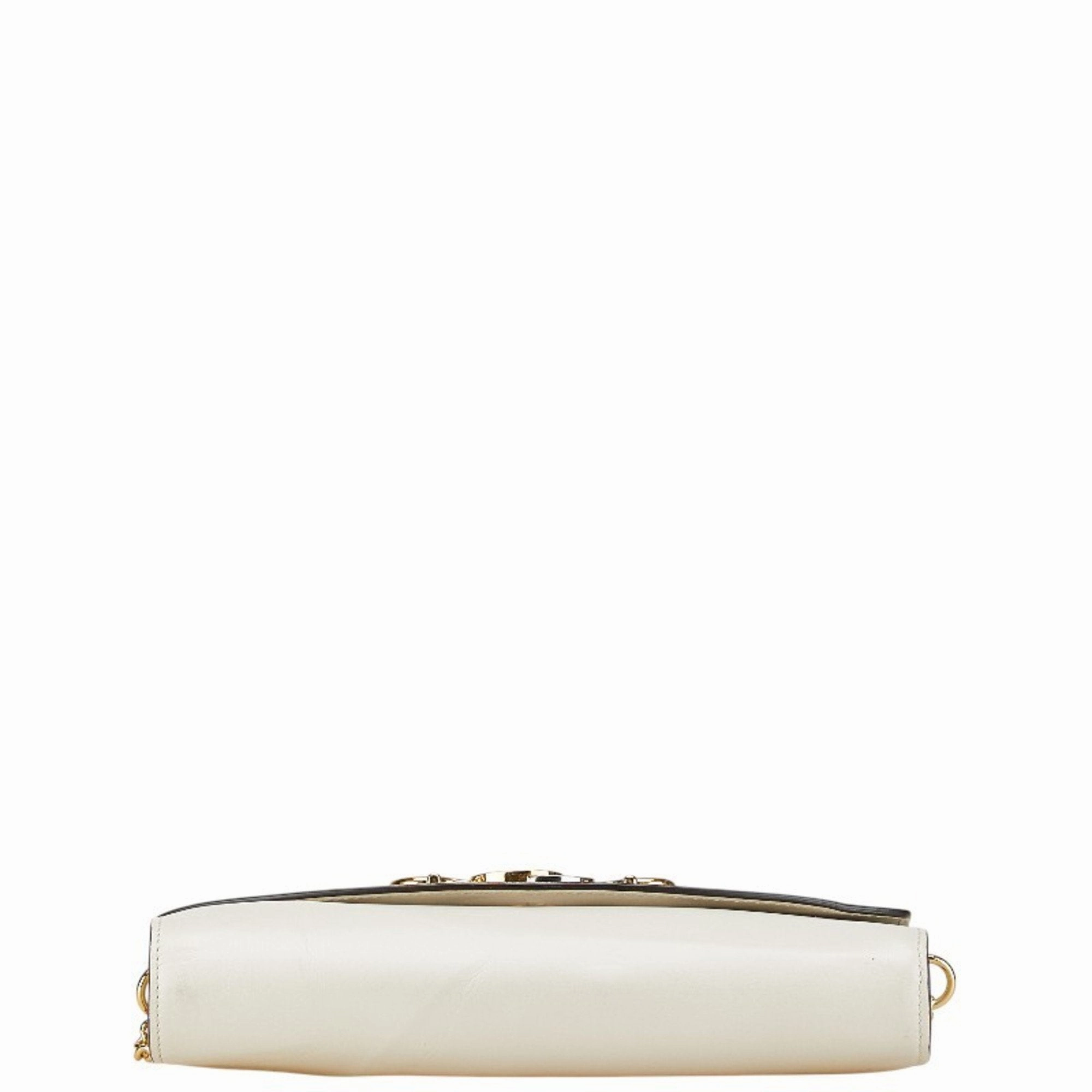 Gucci gold  Leather Handbag Shoulder Bag (Pre-Owned)
