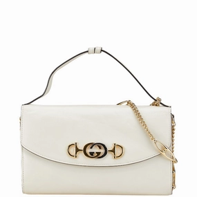 Gucci gold  Leather Handbag Shoulder Bag (Pre-Owned)