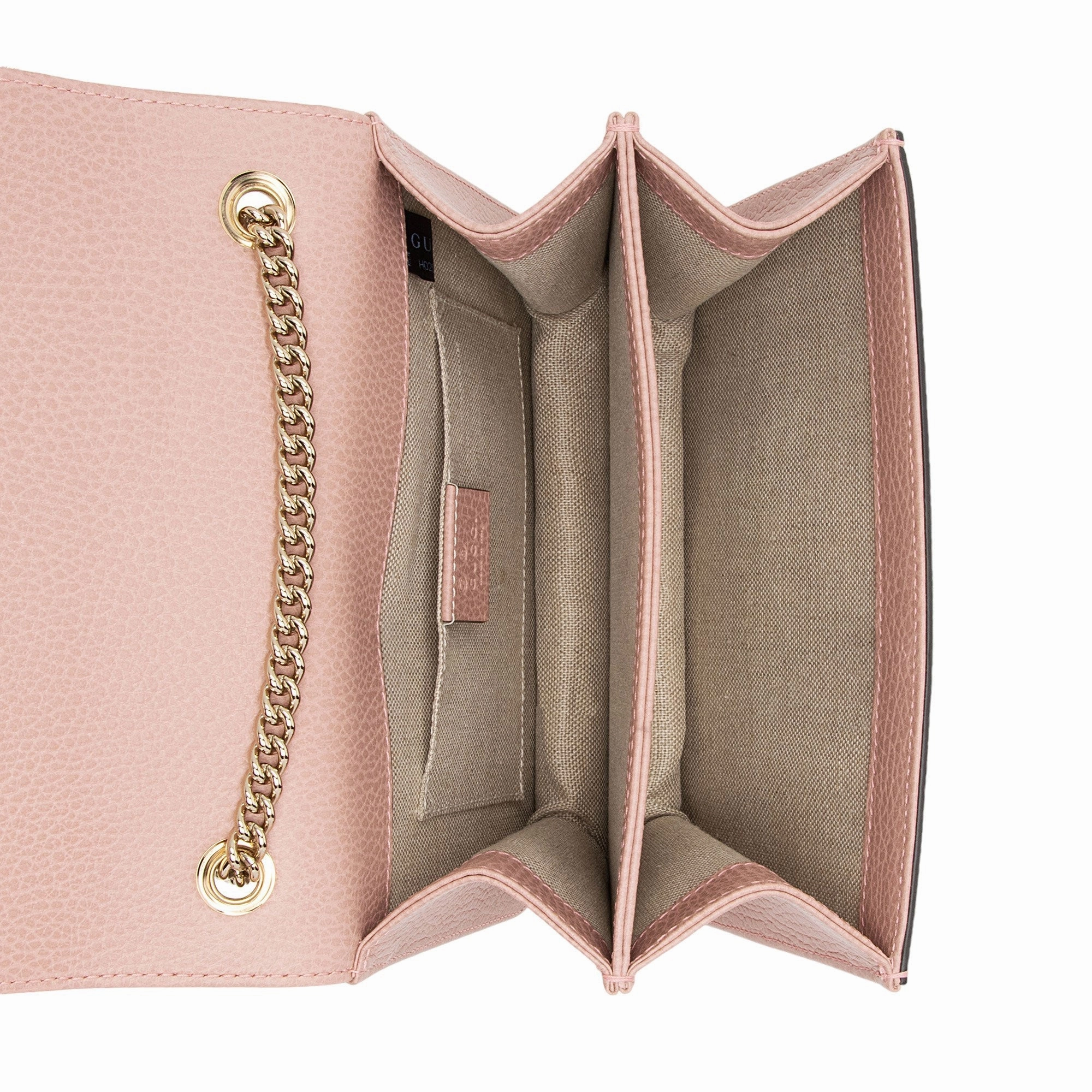 Gucci Grained Calfskin Interlocking G Small Shoulder Bag (SHF-BPuIFX)