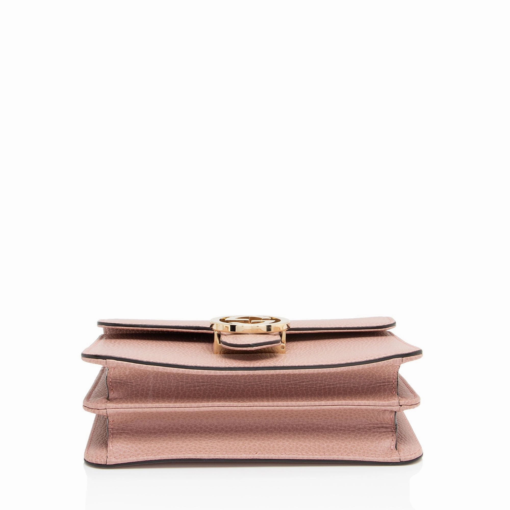 Gucci Grained Calfskin Interlocking G Small Shoulder Bag (SHF-BPuIFX)