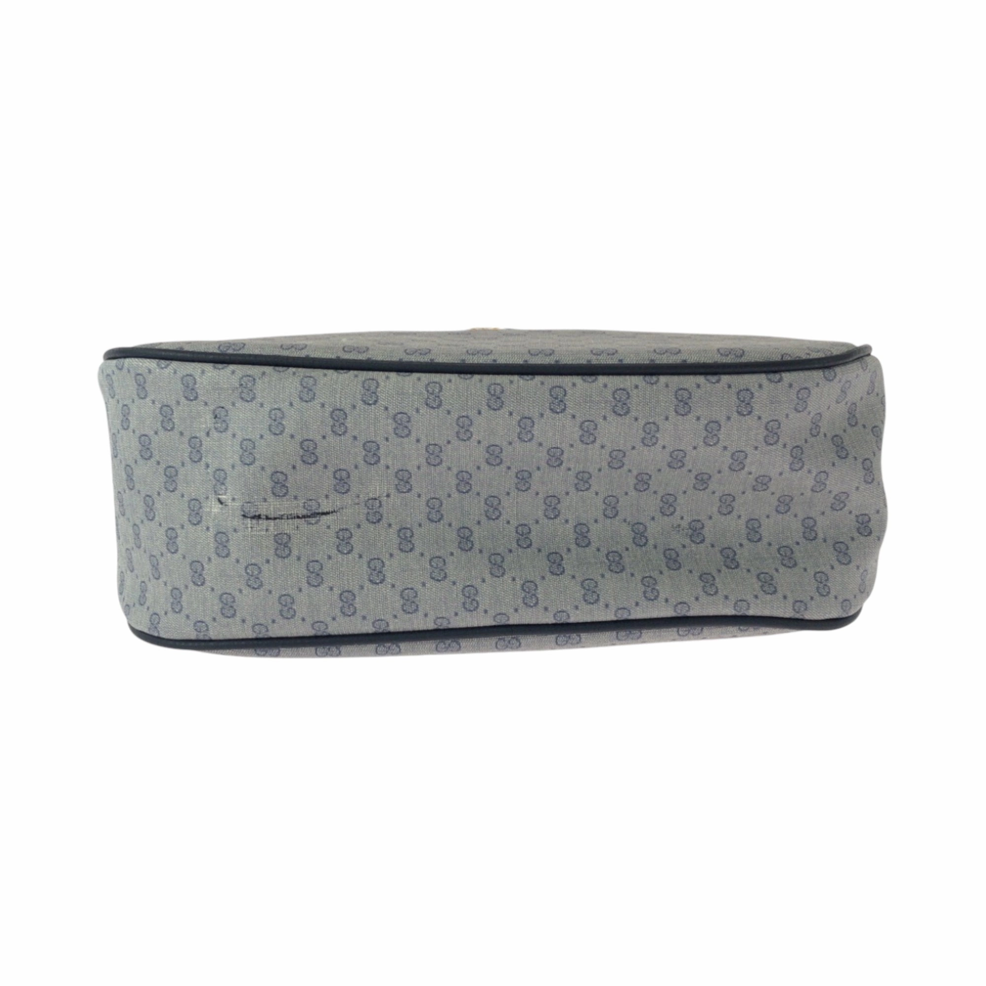 Gucci Gray Navy Gg Supreme Pochette Shoulder Bag ()