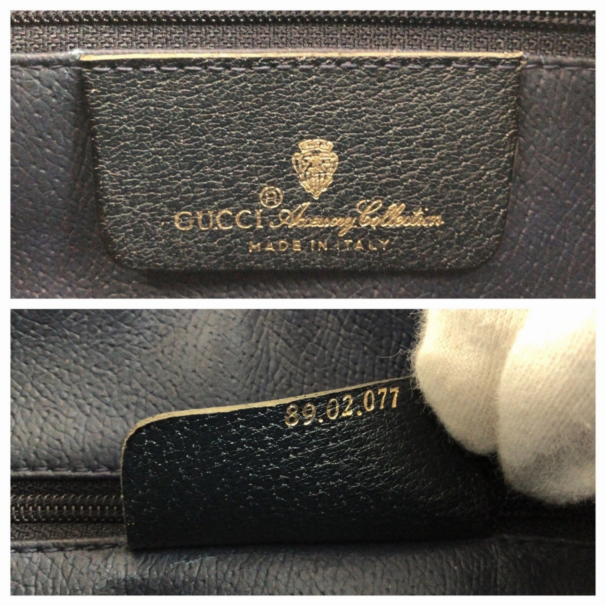 Gucci Gray Navy Gg Supreme Pochette Shoulder Bag ()