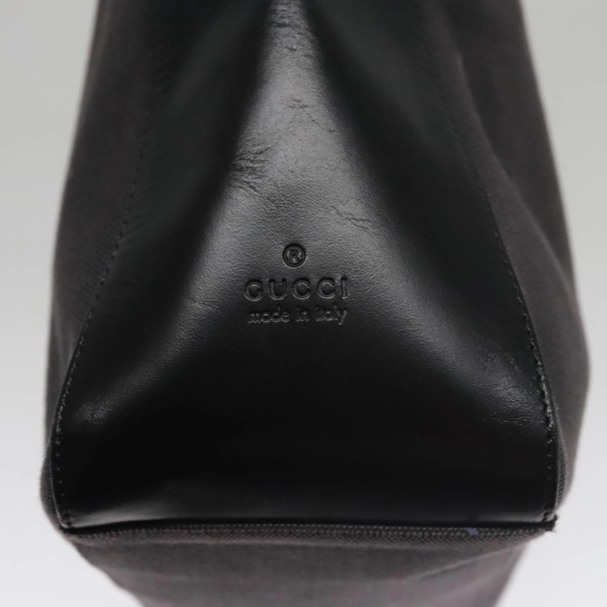 Gucci Hobo Black Canvas Shoulder Bag ()