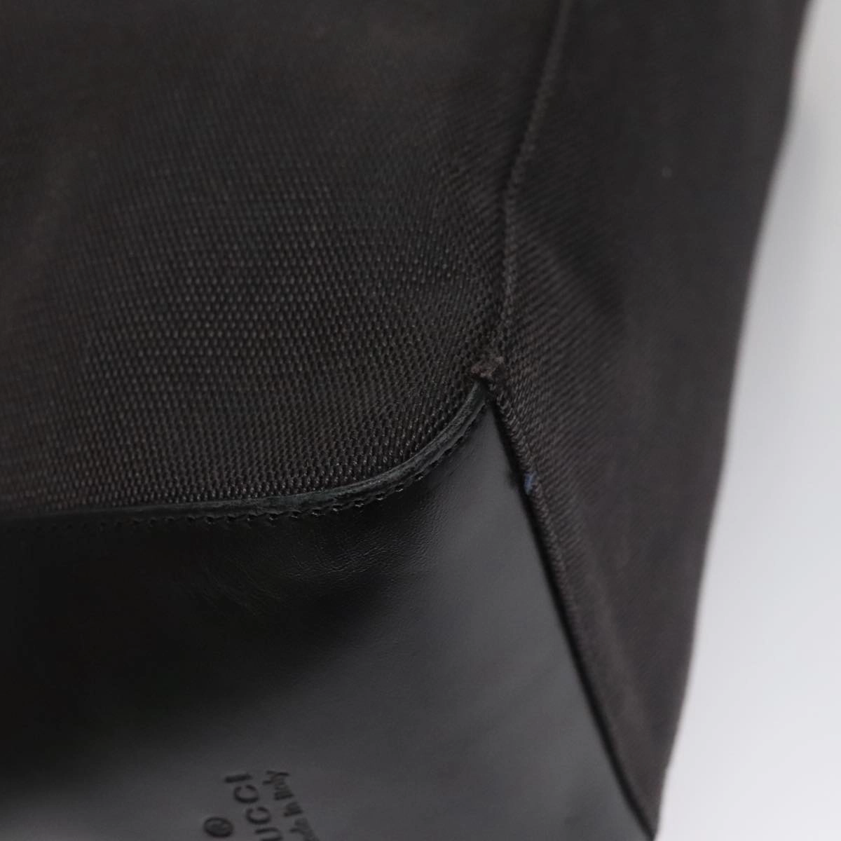Gucci Hobo Black Canvas Shoulder Bag ()