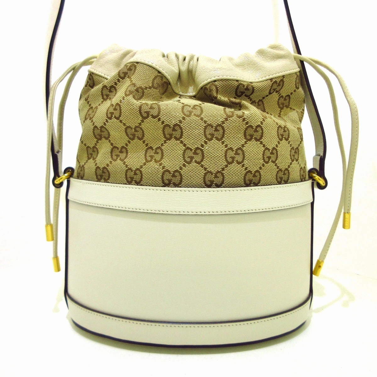 Gucci Horsebit  Canvas Shoulder Bag ()