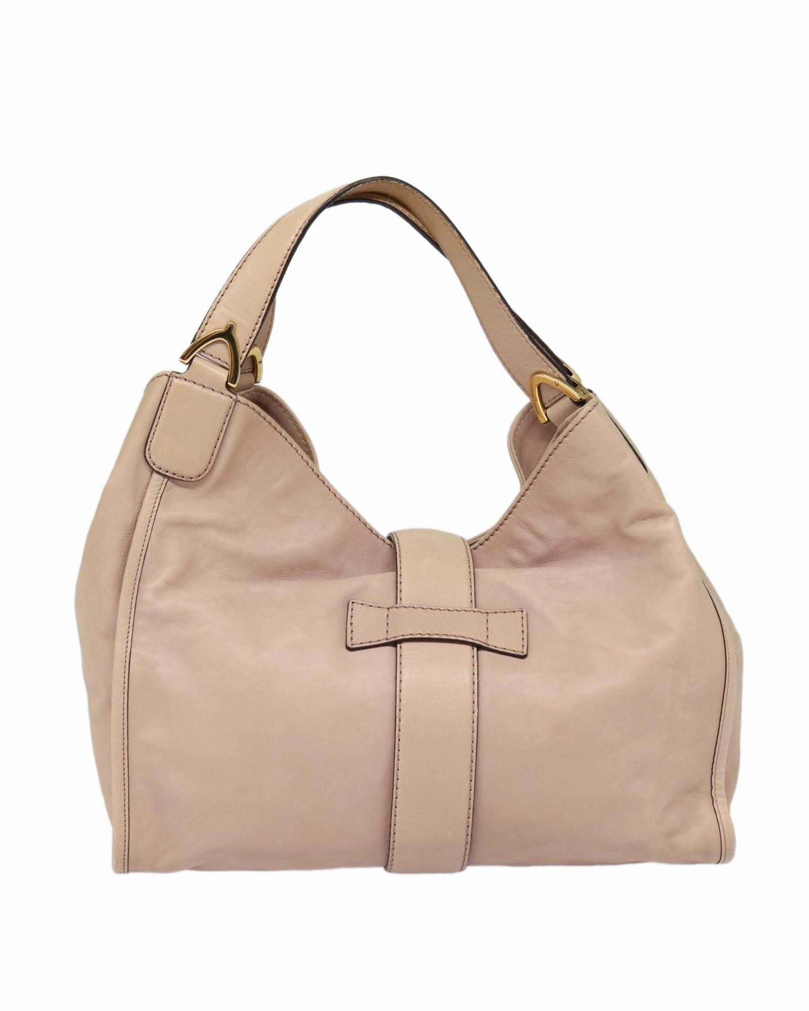Gucci Horsebit detail Leather Shoulder Bag