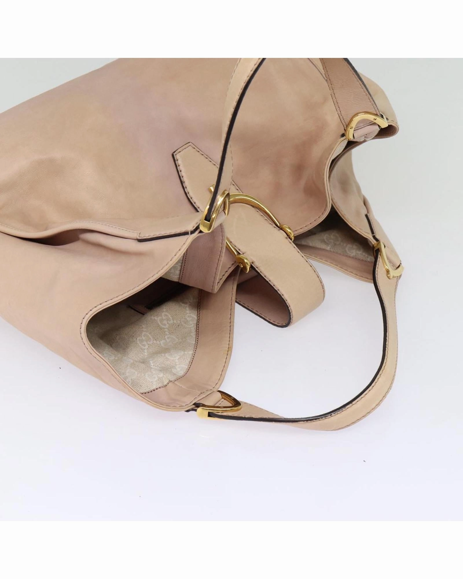 Gucci Horsebit detail Leather Shoulder Bag