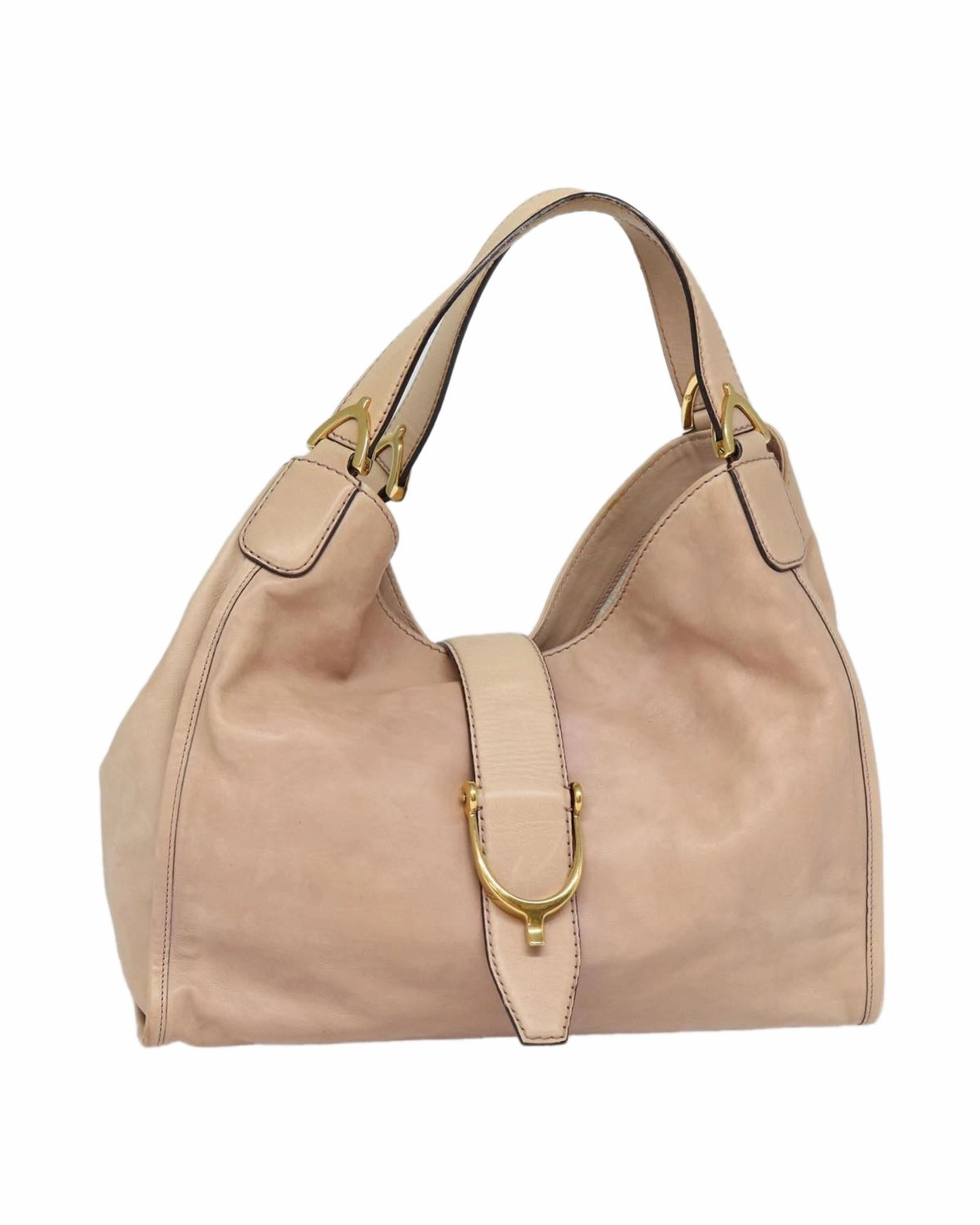Gucci Horsebit detail Leather Shoulder Bag