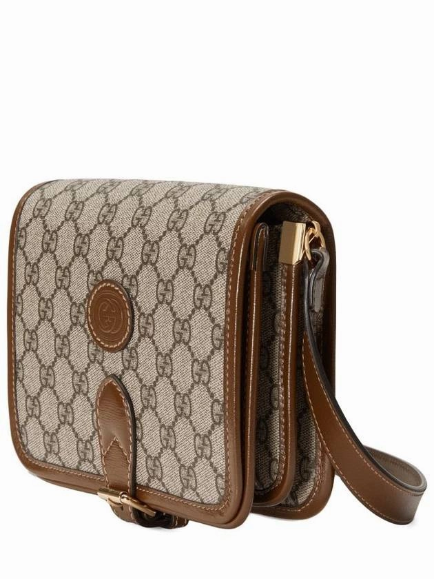 Gucci Interlocking G Mini Shoulder Bag Brown