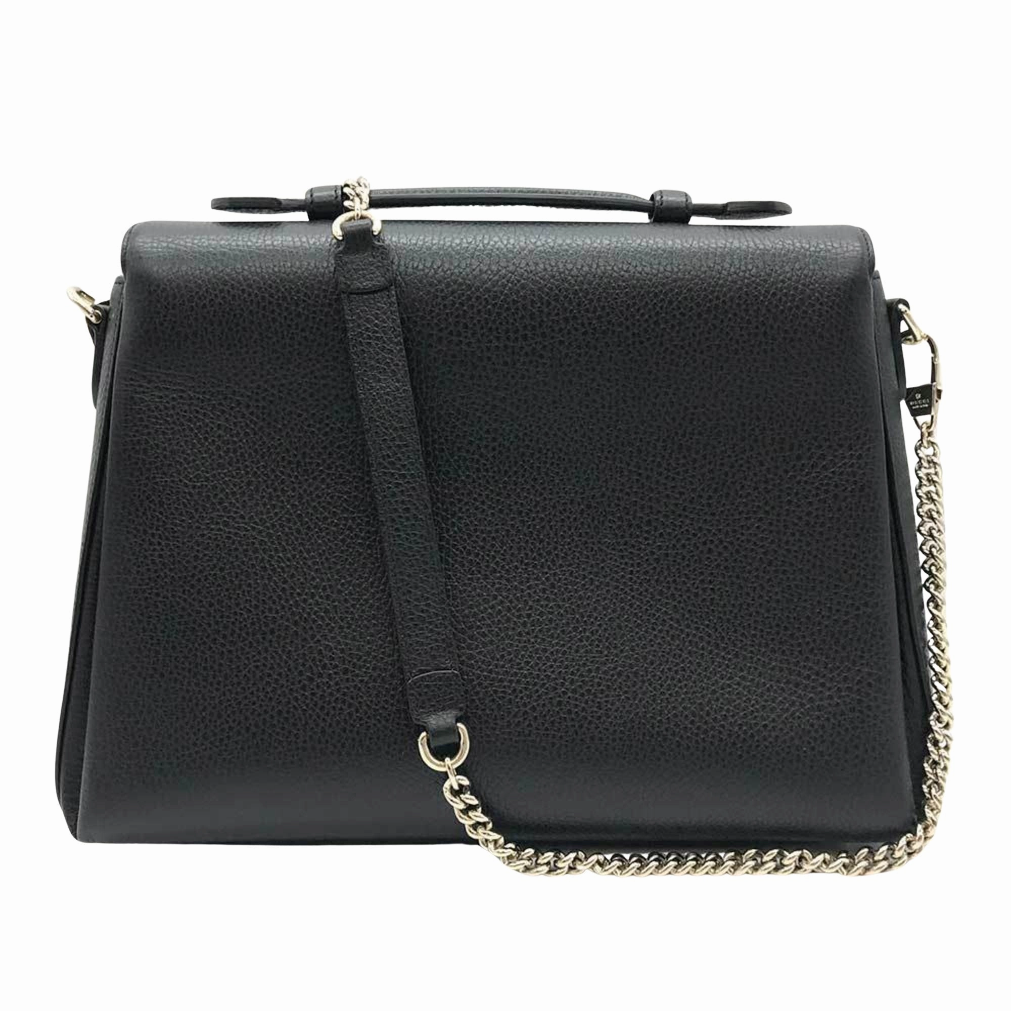 Gucci Interlocking  Leather Shoulder Bag ()