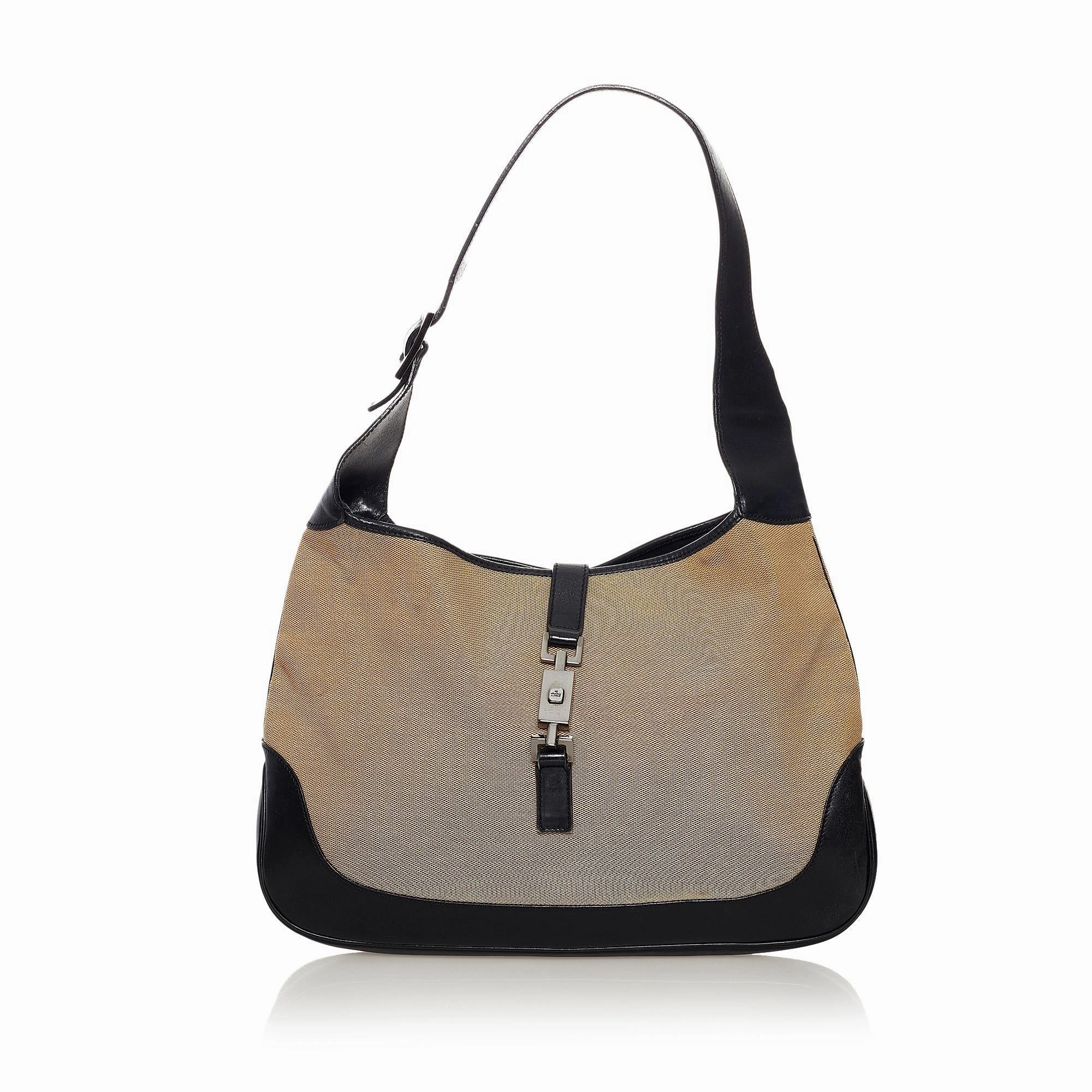 Gucci Jackie Canvas Shoulder Bag (SHG-33245)