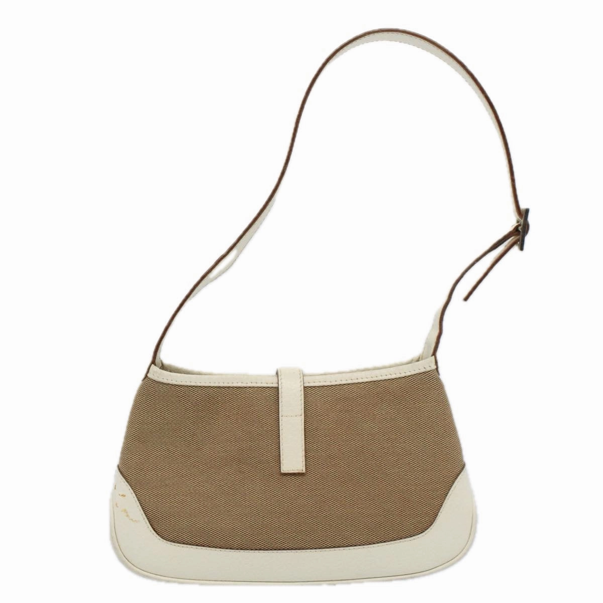 GUCCI Jackie Shoulder Bag Canvas Leather Beige 007 2039  am5181