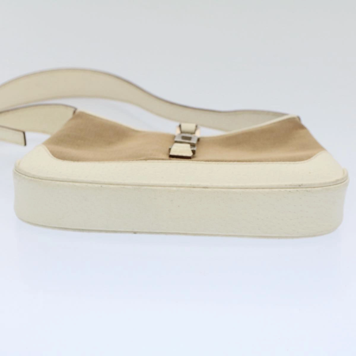 GUCCI Jackie Shoulder Bag Canvas Leather Beige 007 2039  am5181