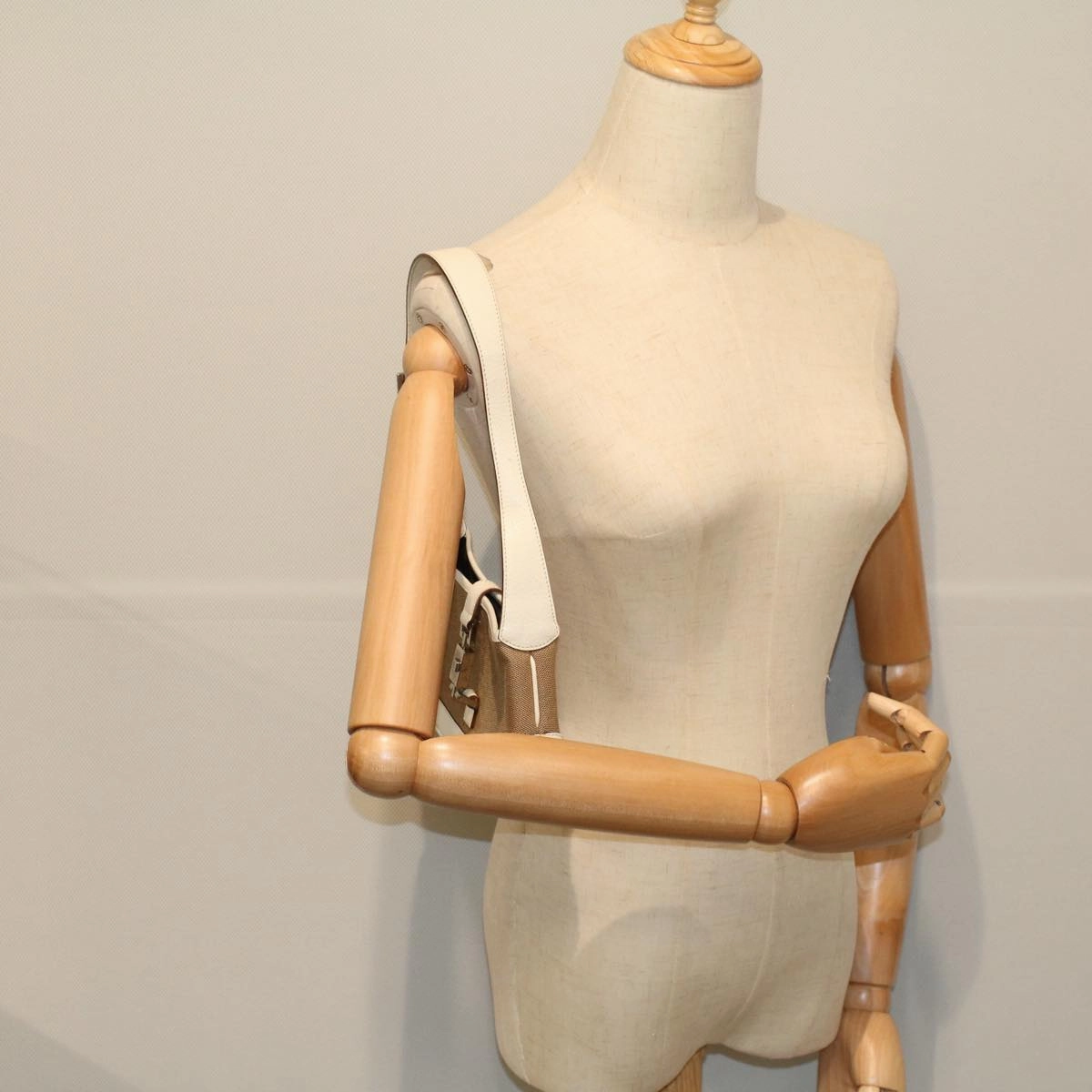 GUCCI Jackie Shoulder Bag Canvas Leather Beige 007 2039  am5181