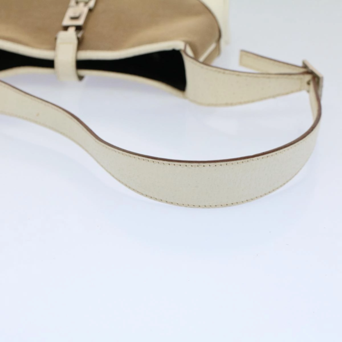 GUCCI Jackie Shoulder Bag Canvas Leather Beige 007 2039  am5181