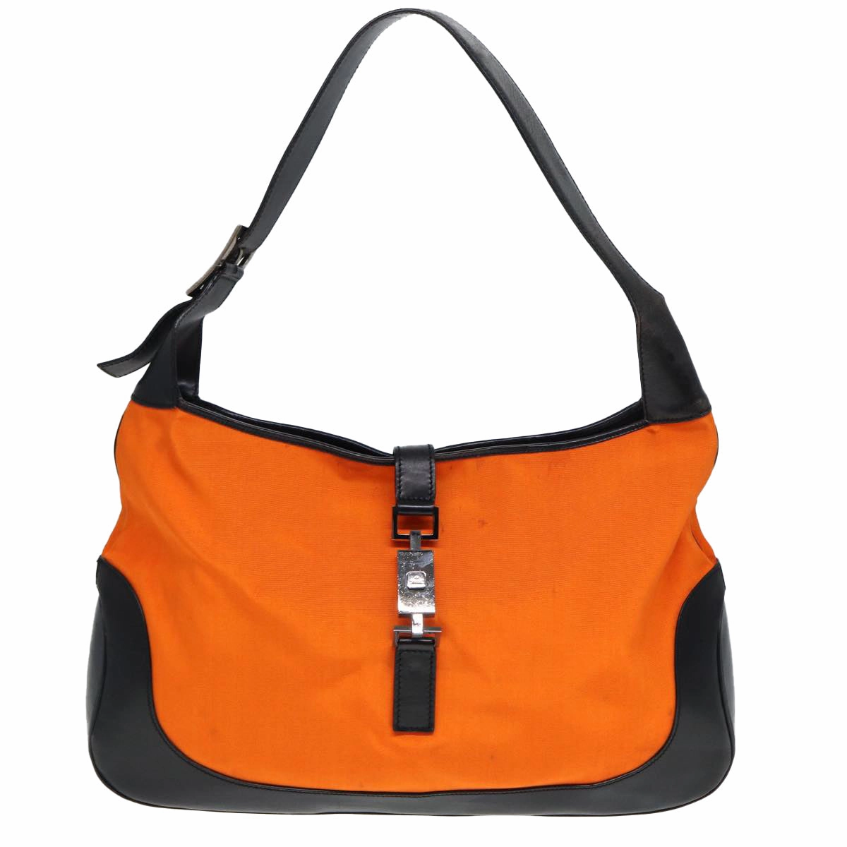 GUCCI Jackie Shoulder Bag Canvas Outlet Orange  77825