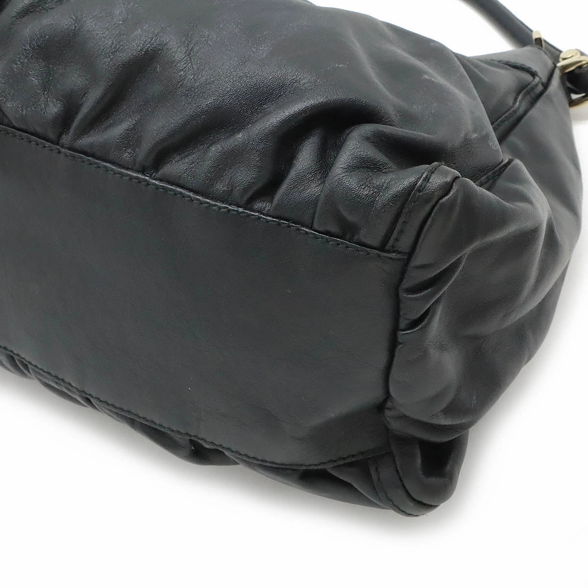 Gucci Leather Abby Shoulder Bag Black