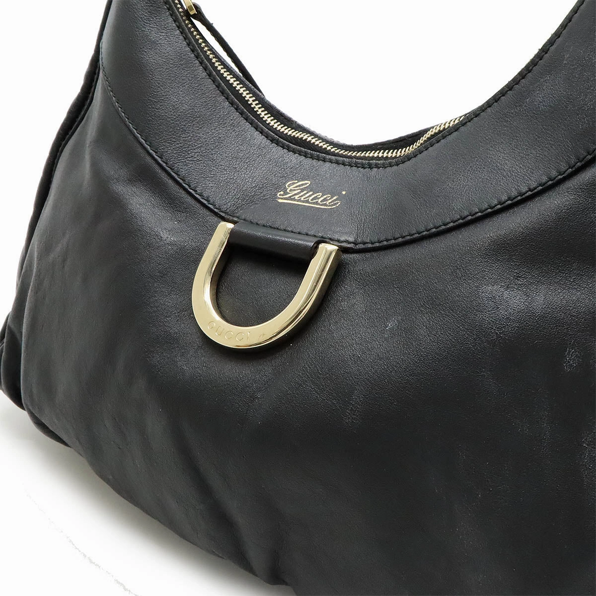Gucci Leather Abby Shoulder Bag Black