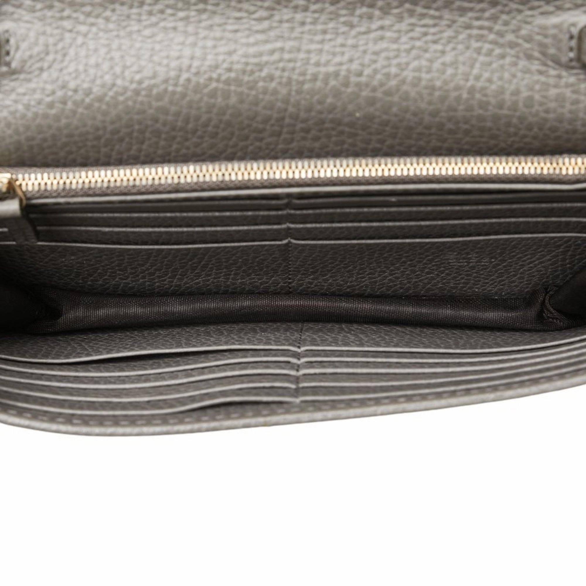 Gucci  Leather Chain/Shoulder Wallet (Pre-Owned)