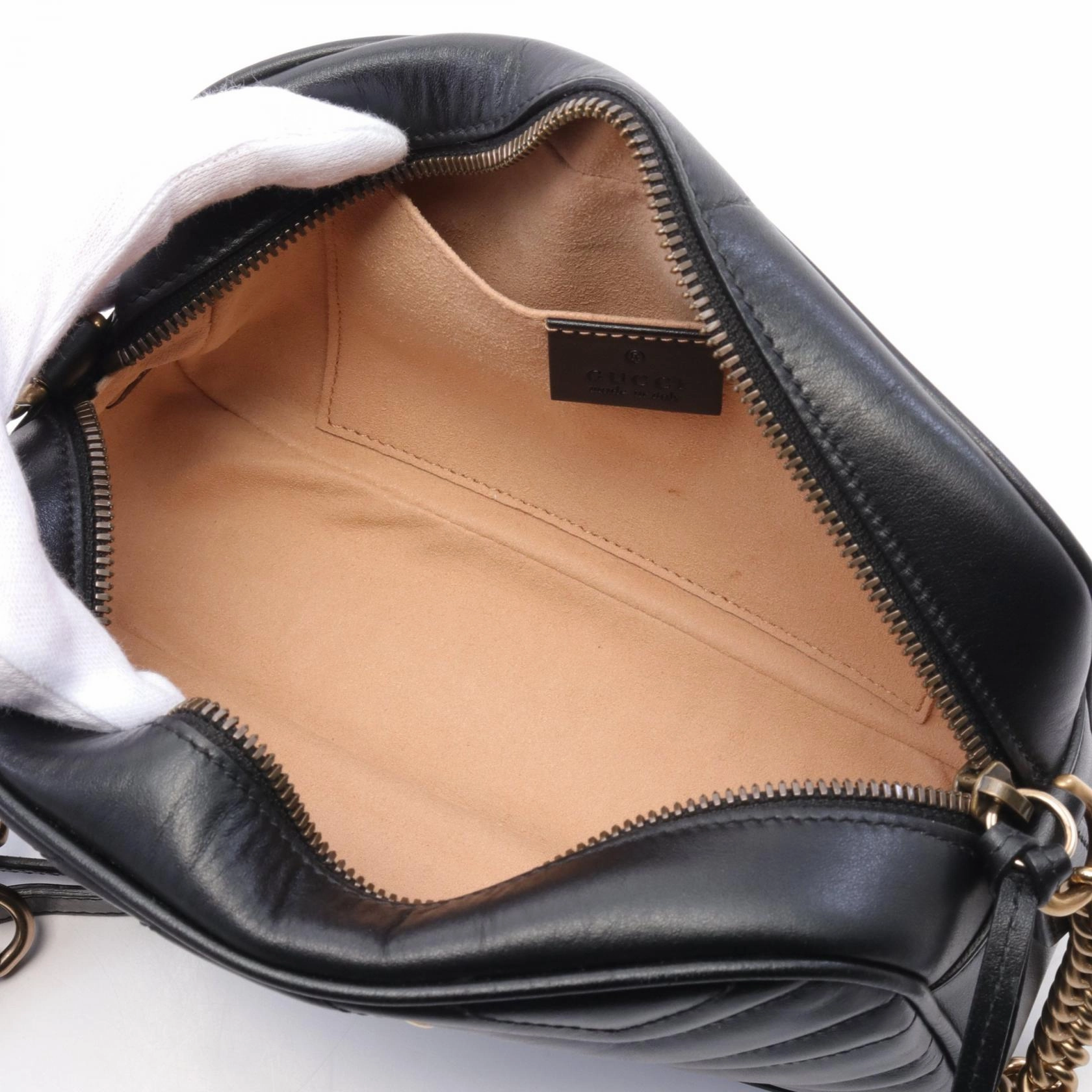 Gucci Leather GG Marmont Shoulder Bag 447632
