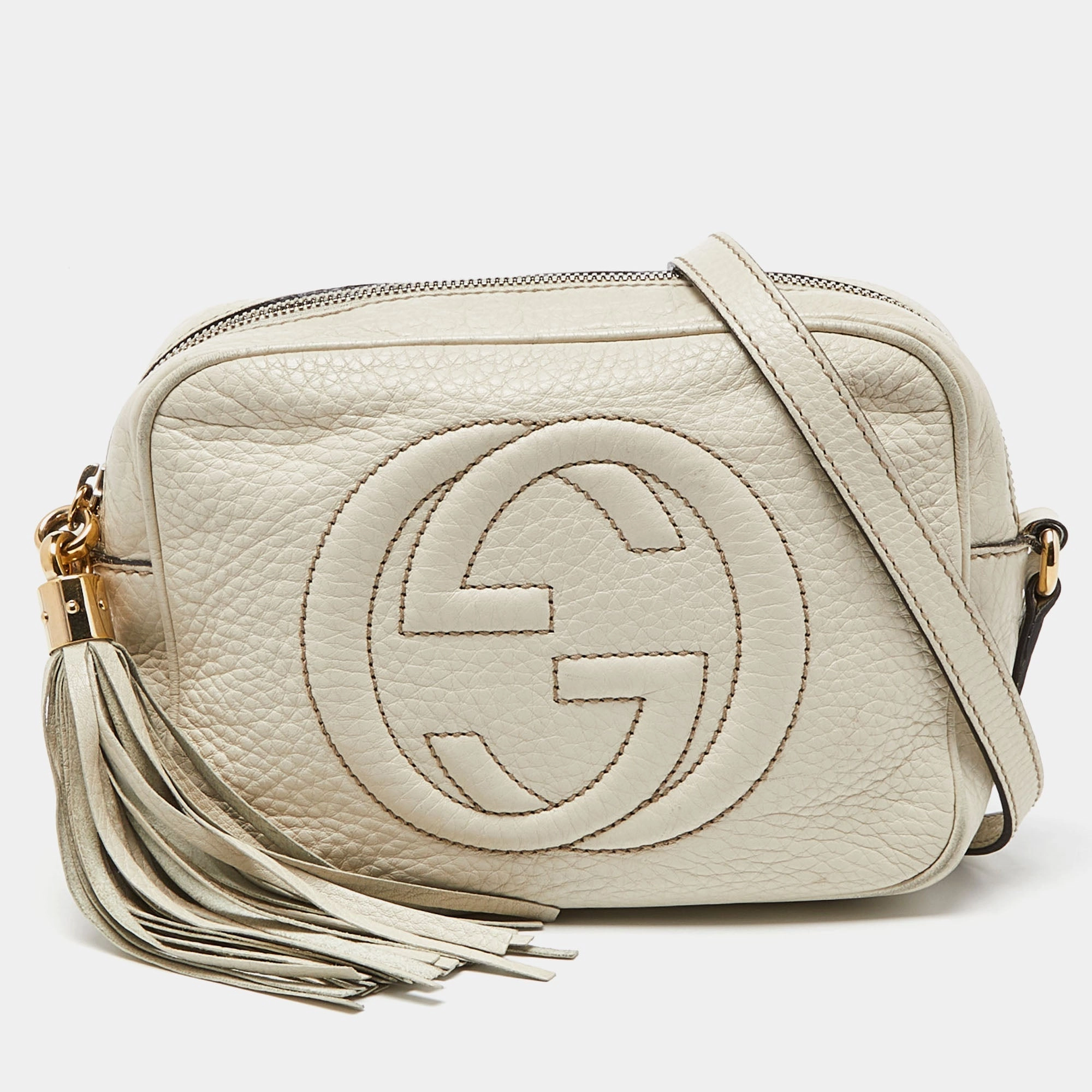 Gucci  Leather Small Soho Disco Crossbody Bag