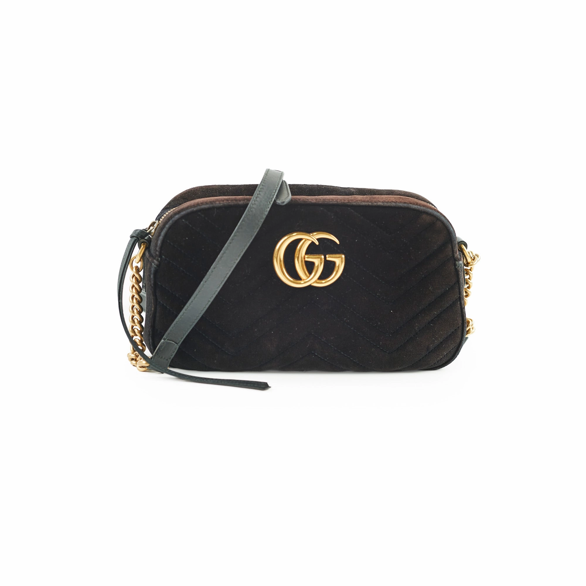Gucci Marmont Velvet Bag Black Small