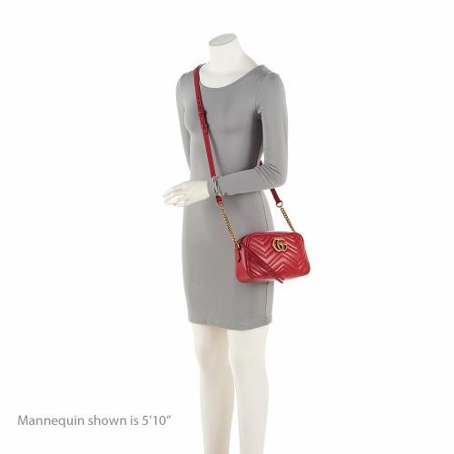 Gucci Matelasse Leather GG Marmont Small Shoulder Bag (SHF-XQ9hBN)