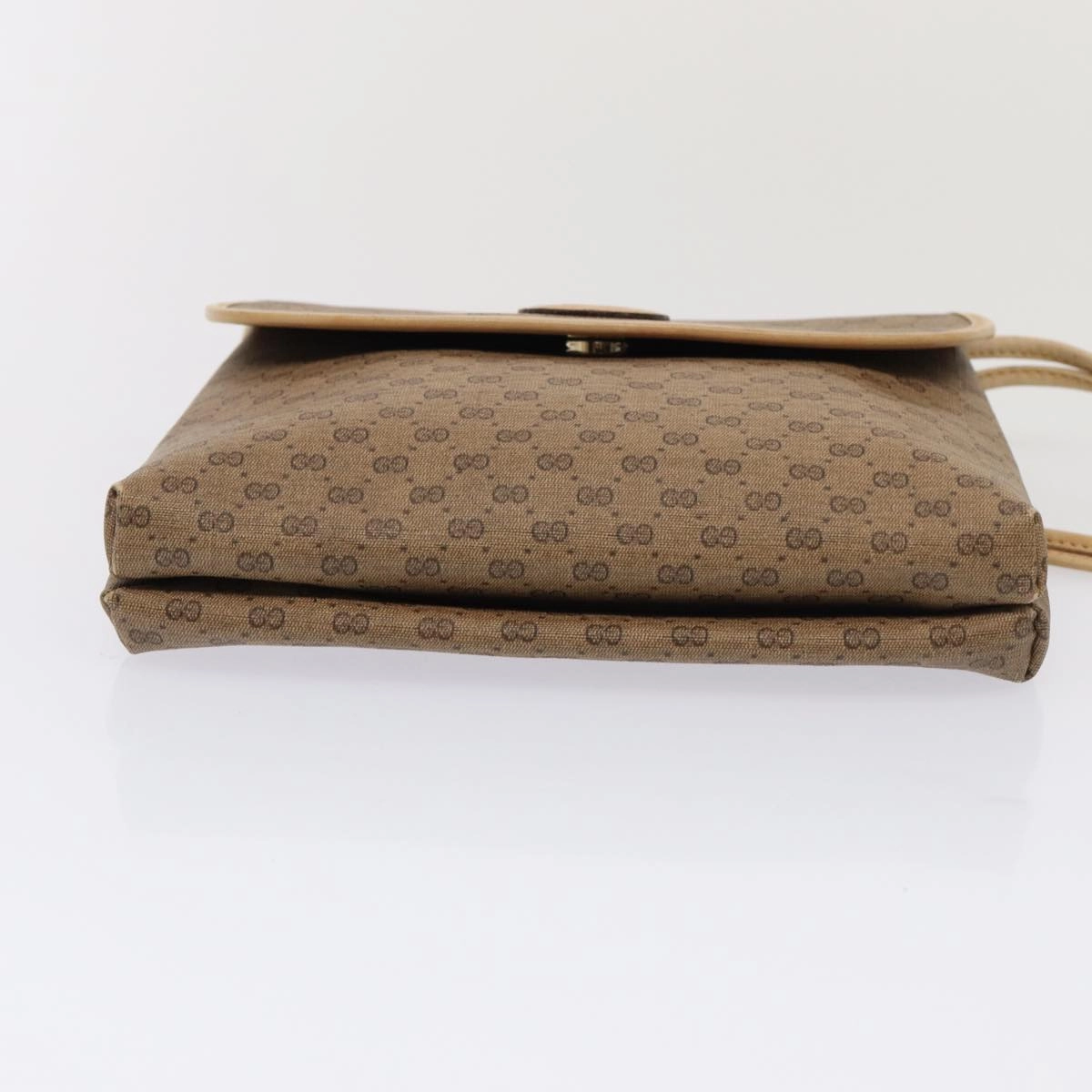 GUCCI Micro GG Supreme Shoulder Bag PVC Beige Gold 49 007 5548  87020