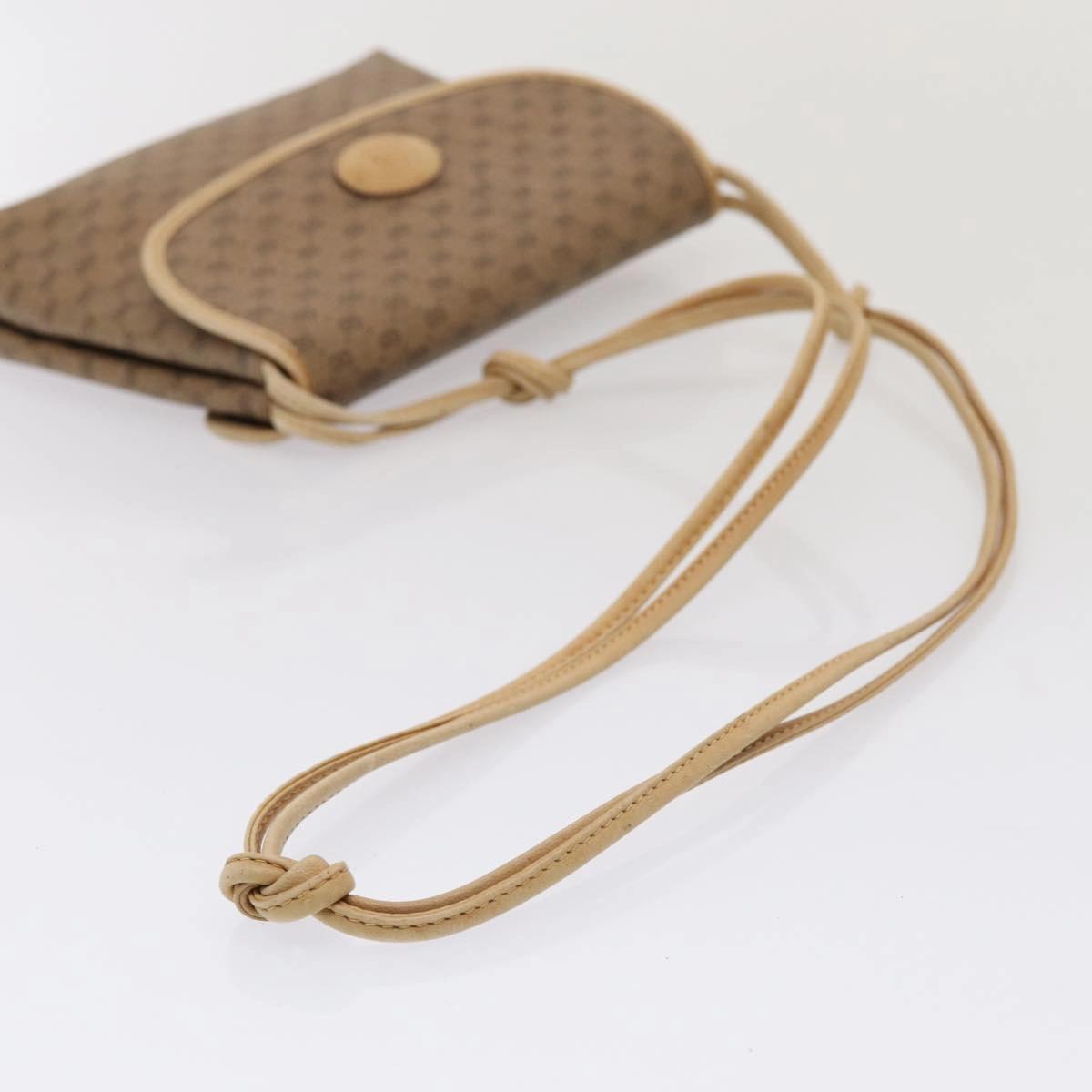 GUCCI Micro GG Supreme Shoulder Bag PVC Beige Gold 49 007 5548  87020