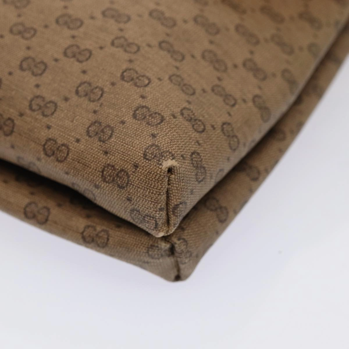 GUCCI Micro GG Supreme Shoulder Bag PVC Beige Gold 49 007 5548  87020