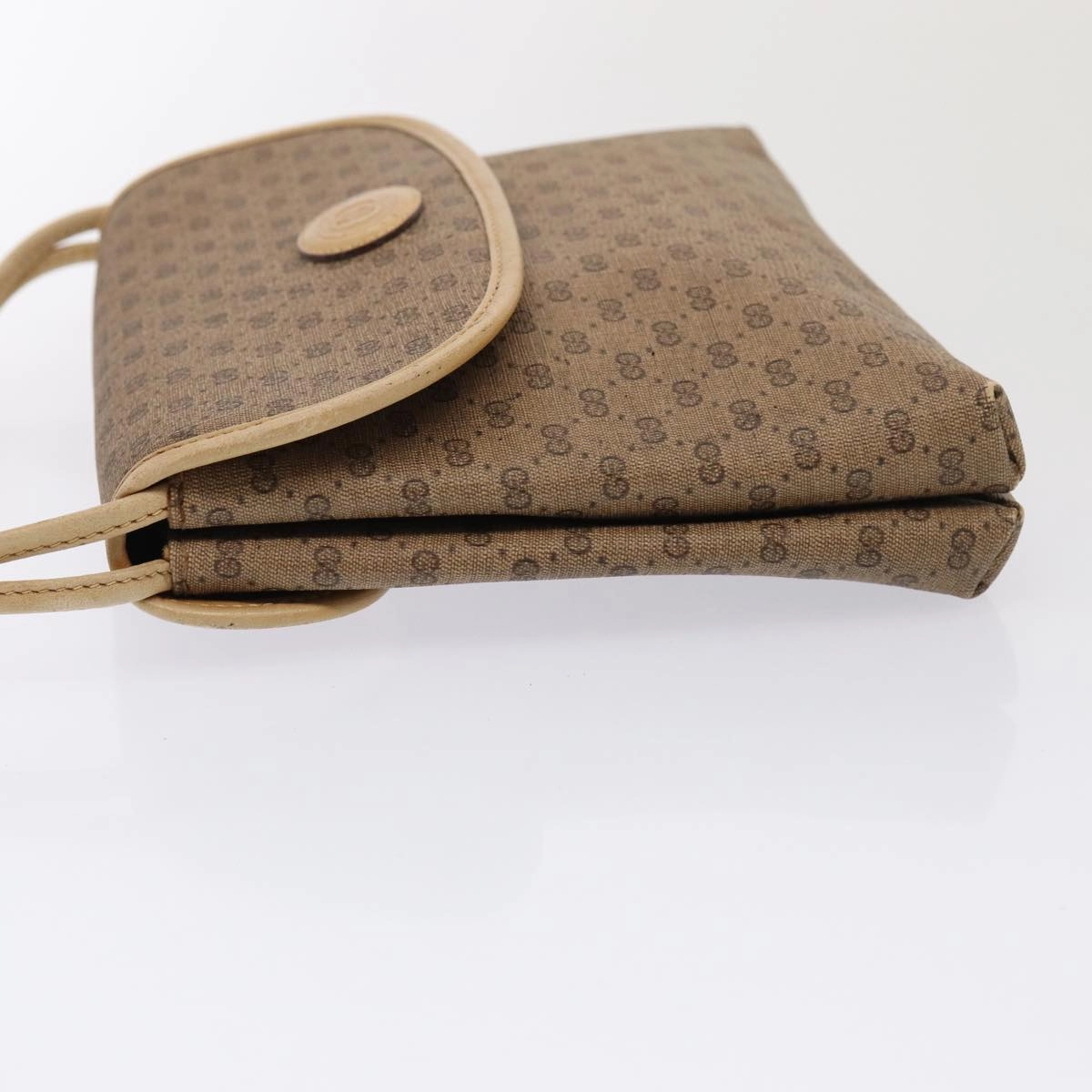 GUCCI Micro GG Supreme Shoulder Bag PVC Beige Gold 49 007 5548  87020