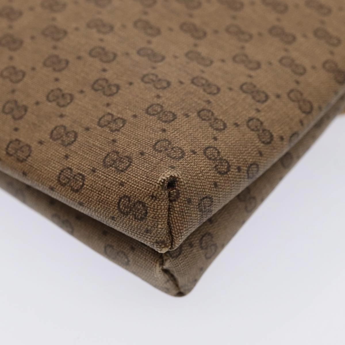 GUCCI Micro GG Supreme Shoulder Bag PVC Beige Gold 49 007 5548  87020