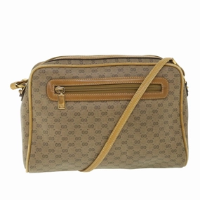 GUCCI Micro GG Supreme Shoulder Bag PVC Leather Beige 007 904 0014  bs9086