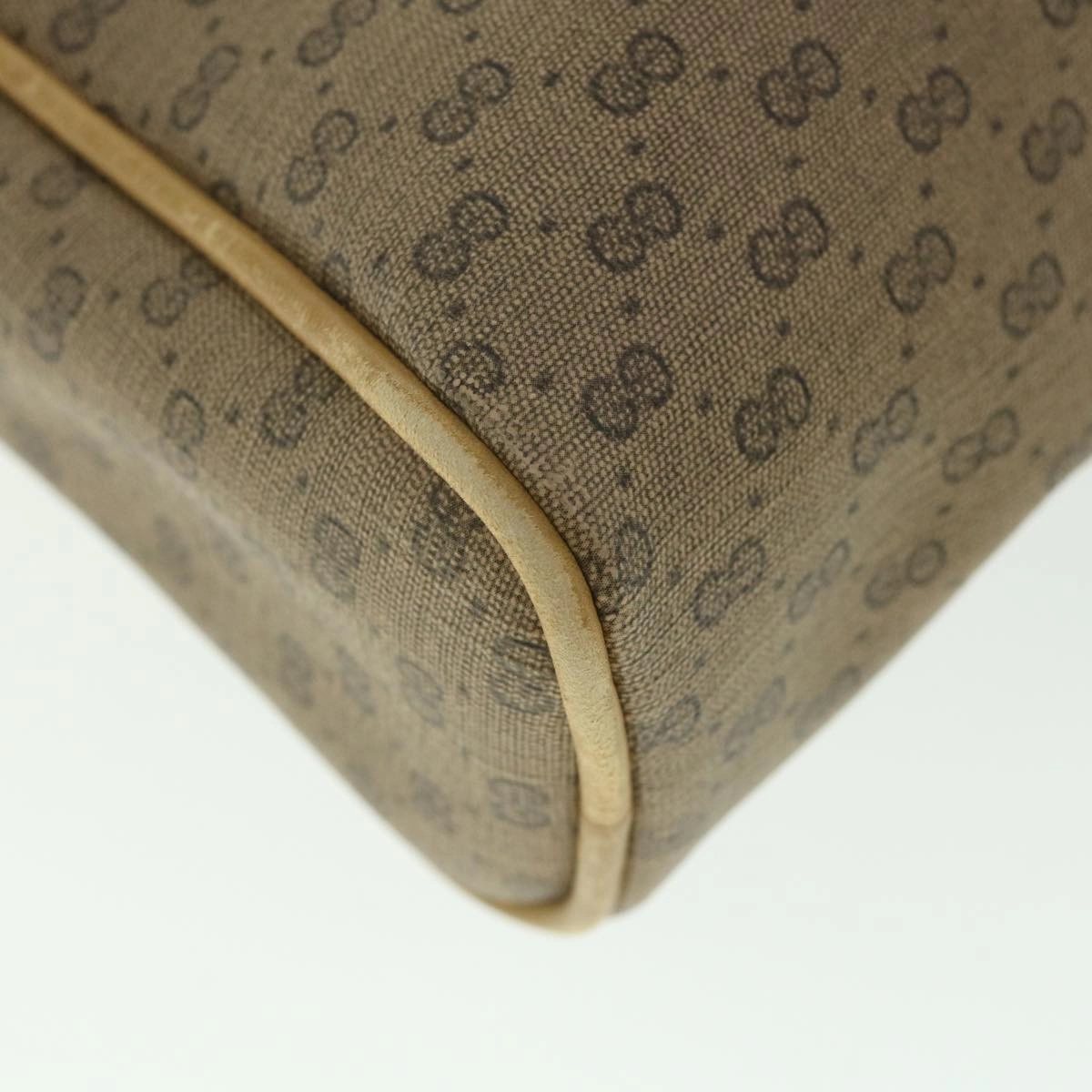 GUCCI Micro GG Supreme Shoulder Bag PVC Leather Beige 007 904 0014  bs9086