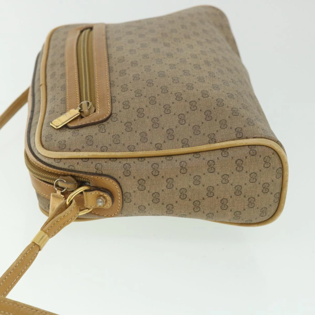 GUCCI Micro GG Supreme Shoulder Bag PVC Leather Beige 007 904 0014  bs9086
