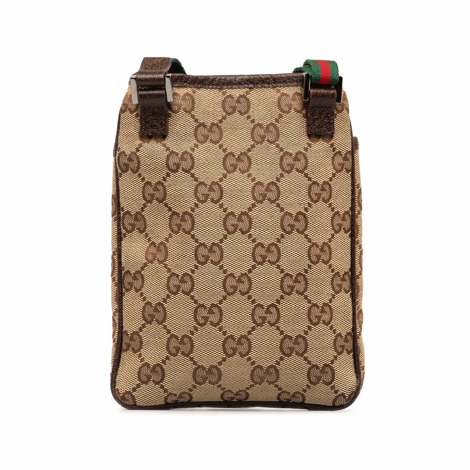 Gucci Mini GG Canvas Web Crossbody Bag (SHG-1cLFGf)