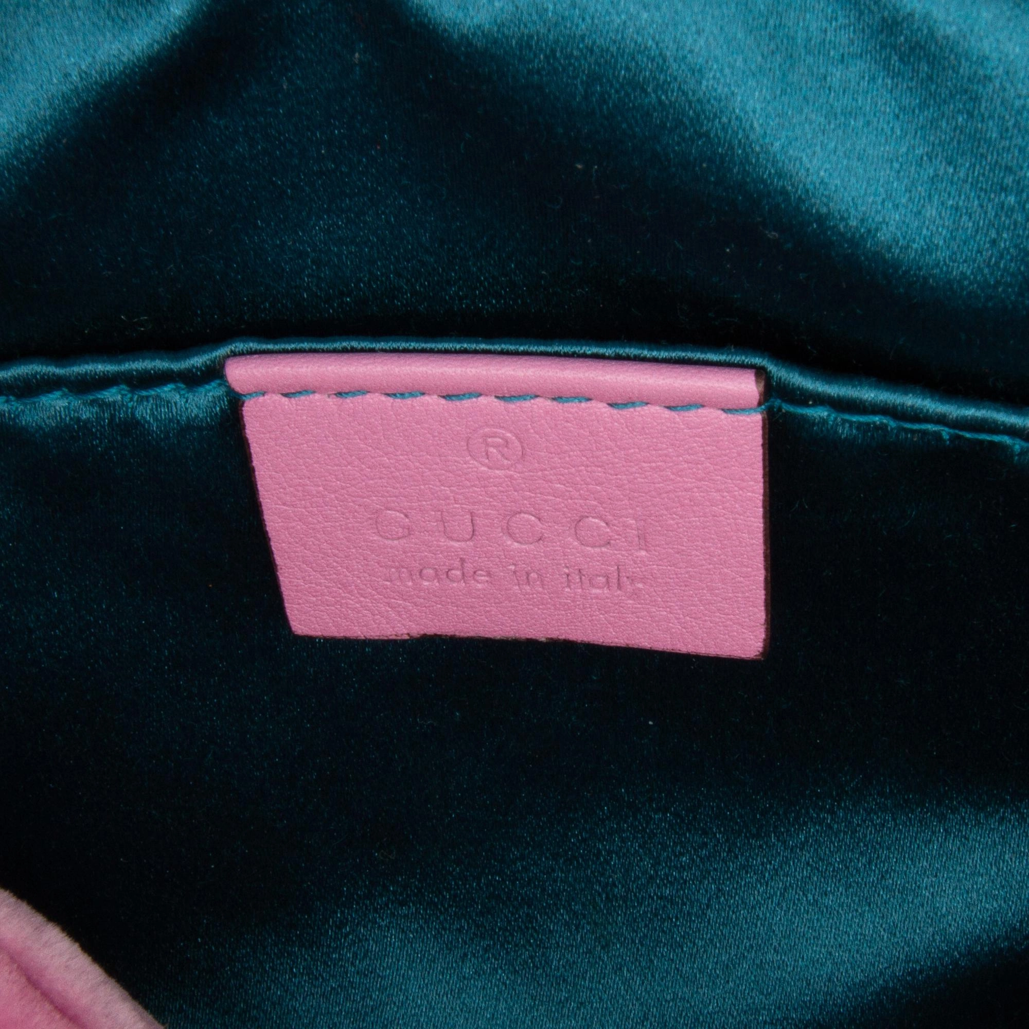 Gucci Mini GG Marmont Crystal Embellished Velvet Crossbody (SHG-A5av44)