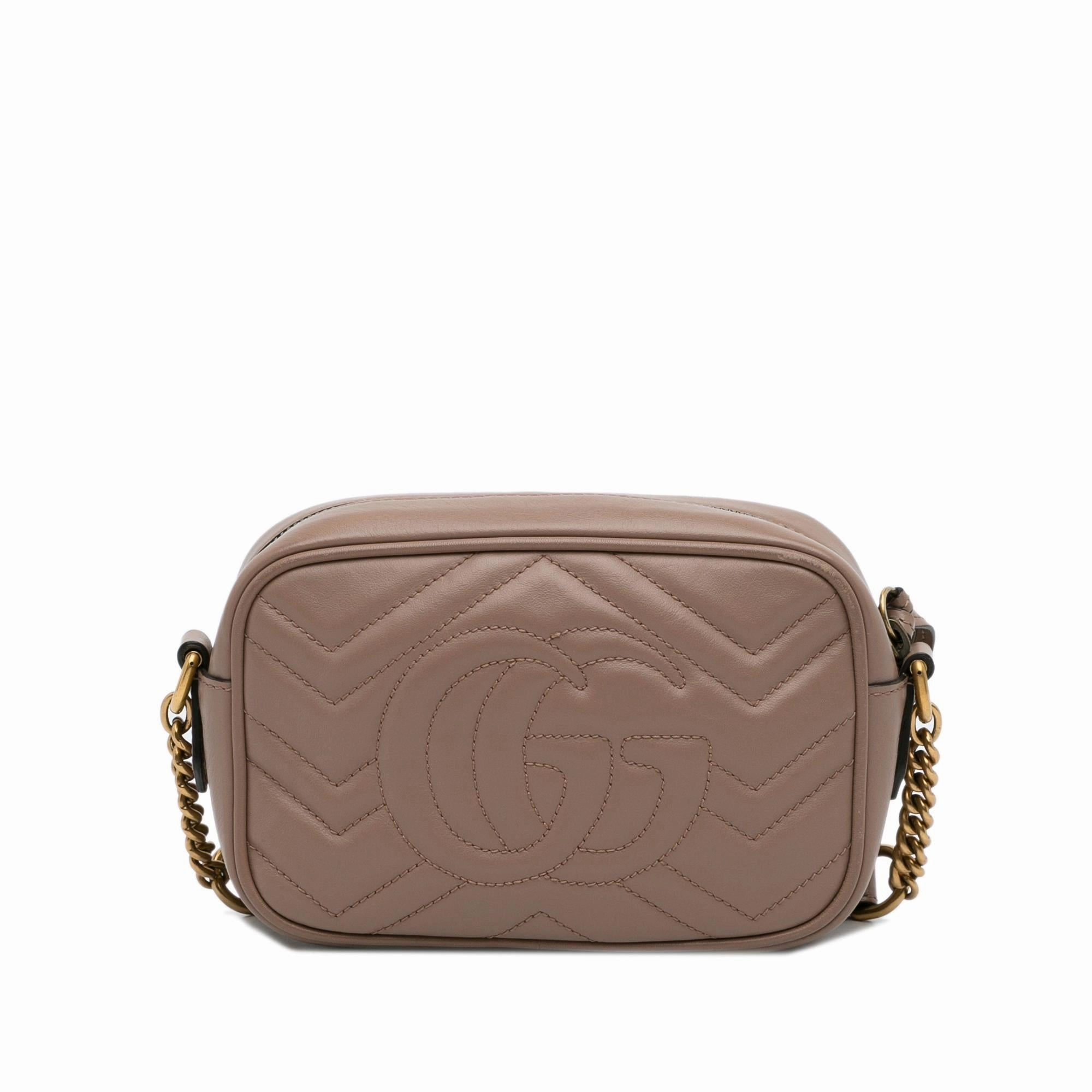 Gucci Mini GG Marmont Matelasse Crossbody (SHG-G4ySXO)