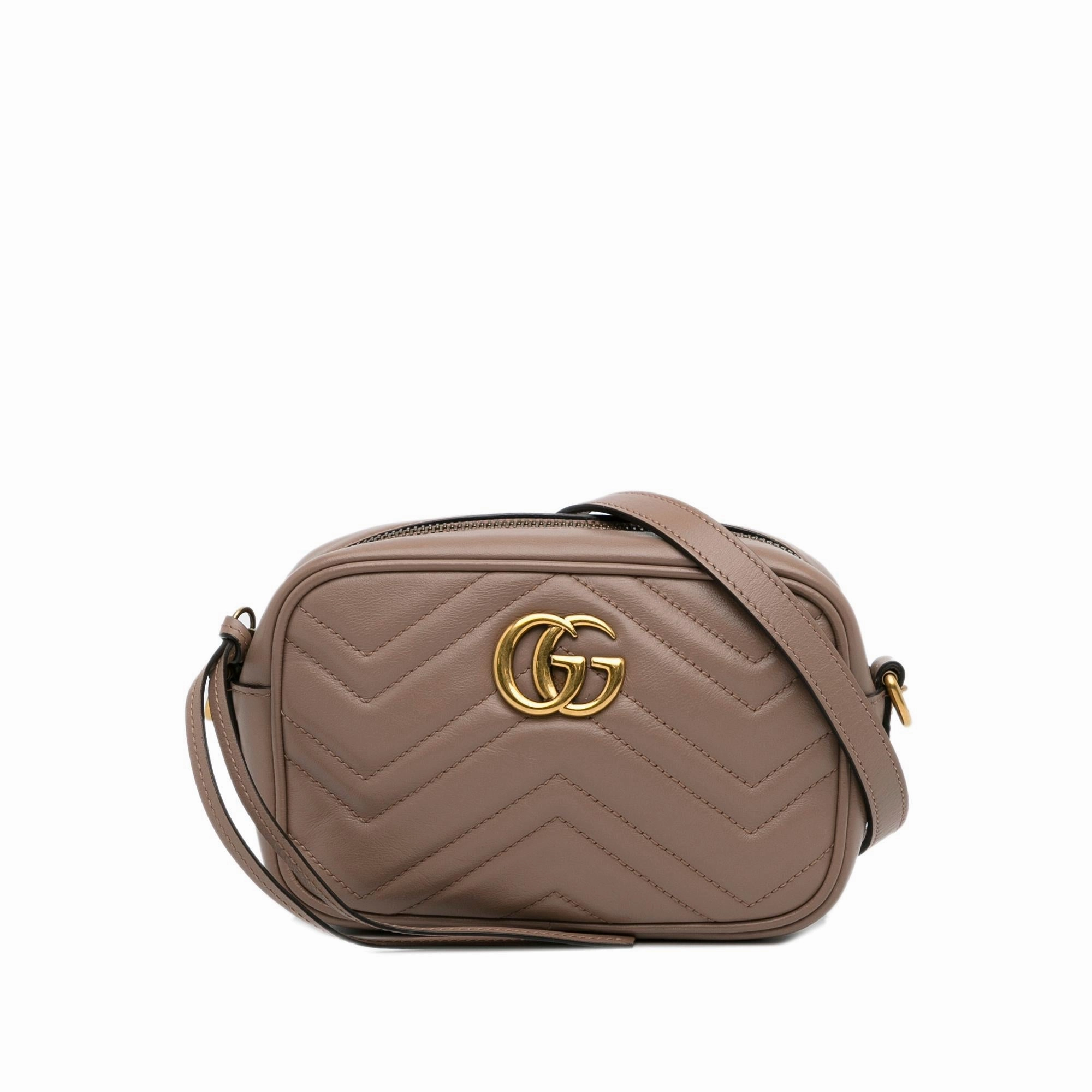 Gucci Mini GG Marmont Matelasse Crossbody (SHG-G4ySXO)
