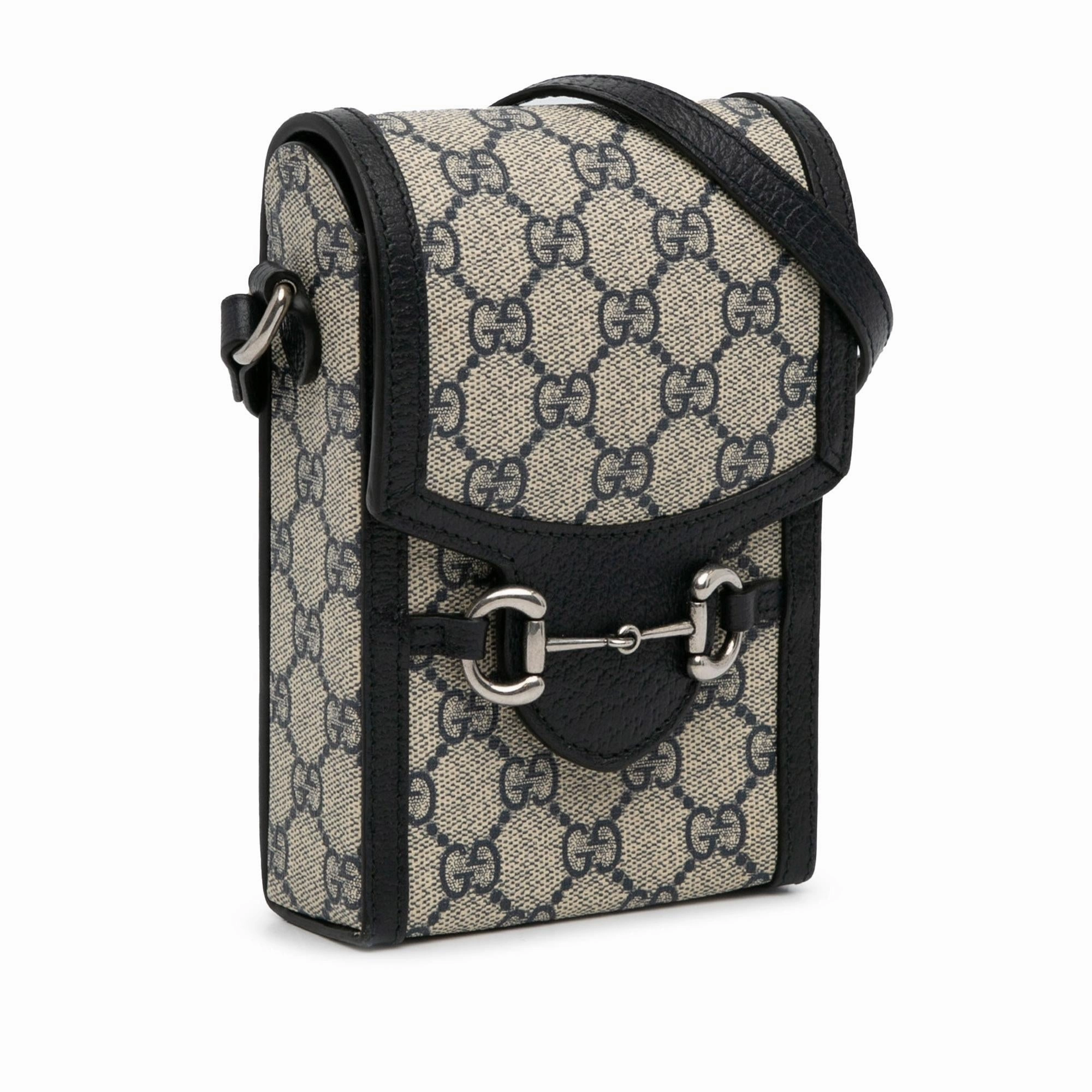 Gucci Mini GG Supreme Horsebit 1955 Crossbody Bag (SHG-SJQgQ9)