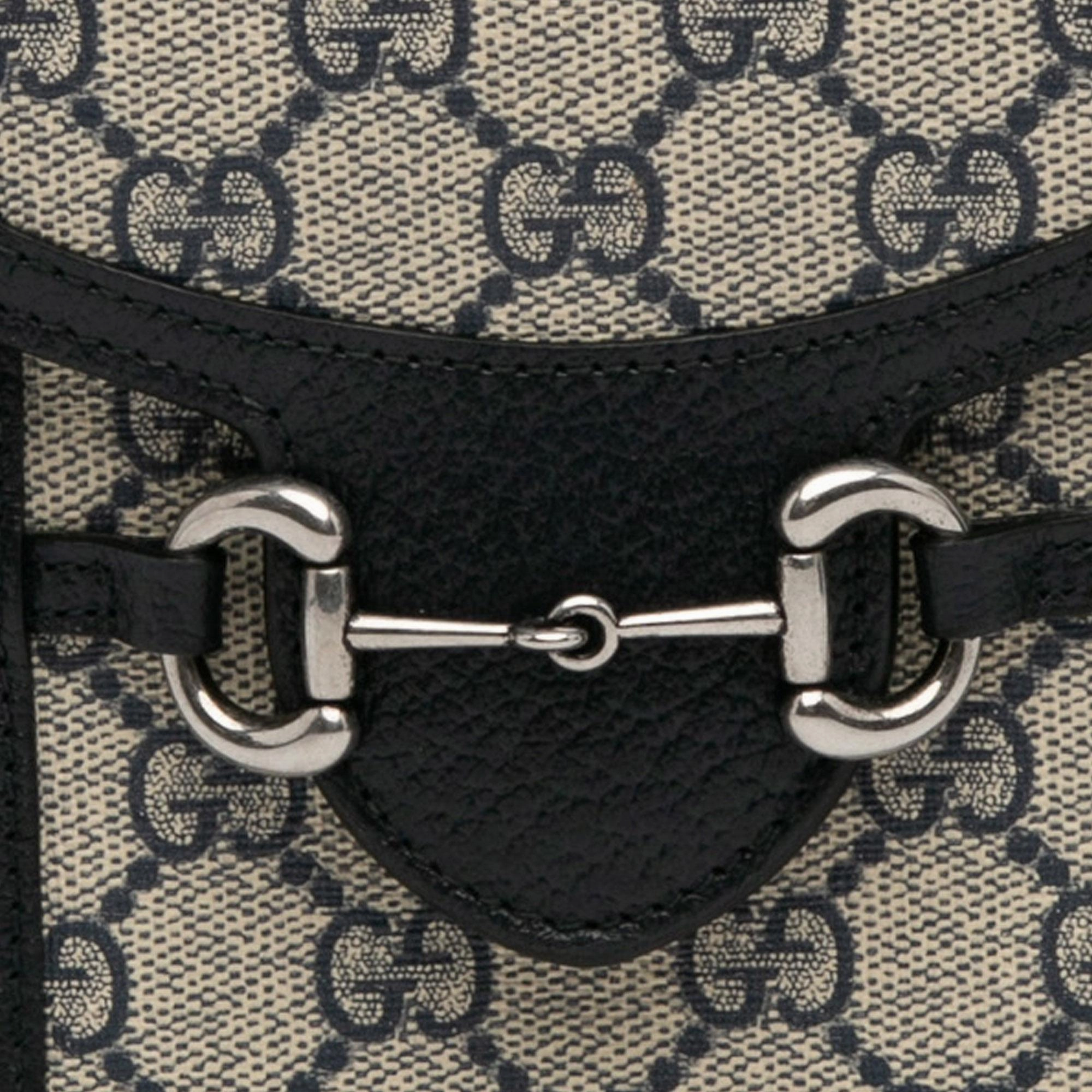 Gucci Mini GG Supreme Horsebit 1955 Crossbody Bag (SHG-SJQgQ9)