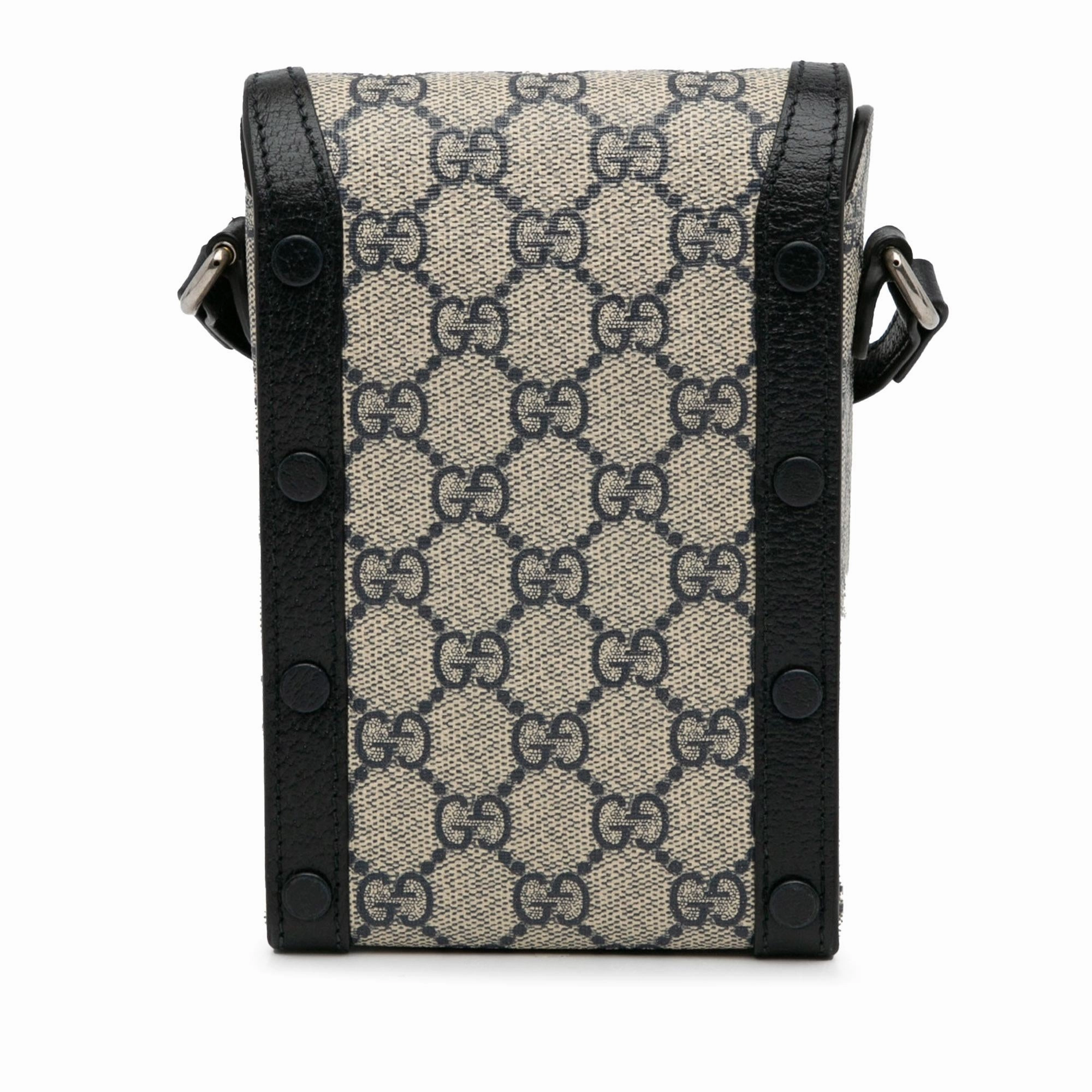 Gucci Mini GG Supreme Horsebit 1955 Crossbody Bag (SHG-SJQgQ9)