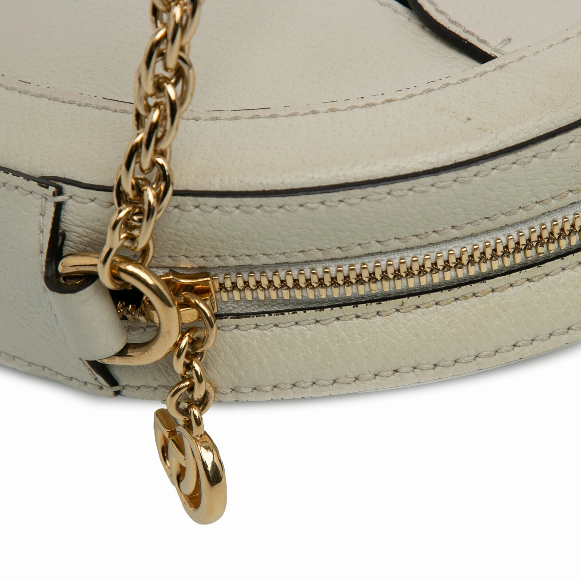 Gucci Mini Round Ophidia Leather Crossbody Bag (22493)