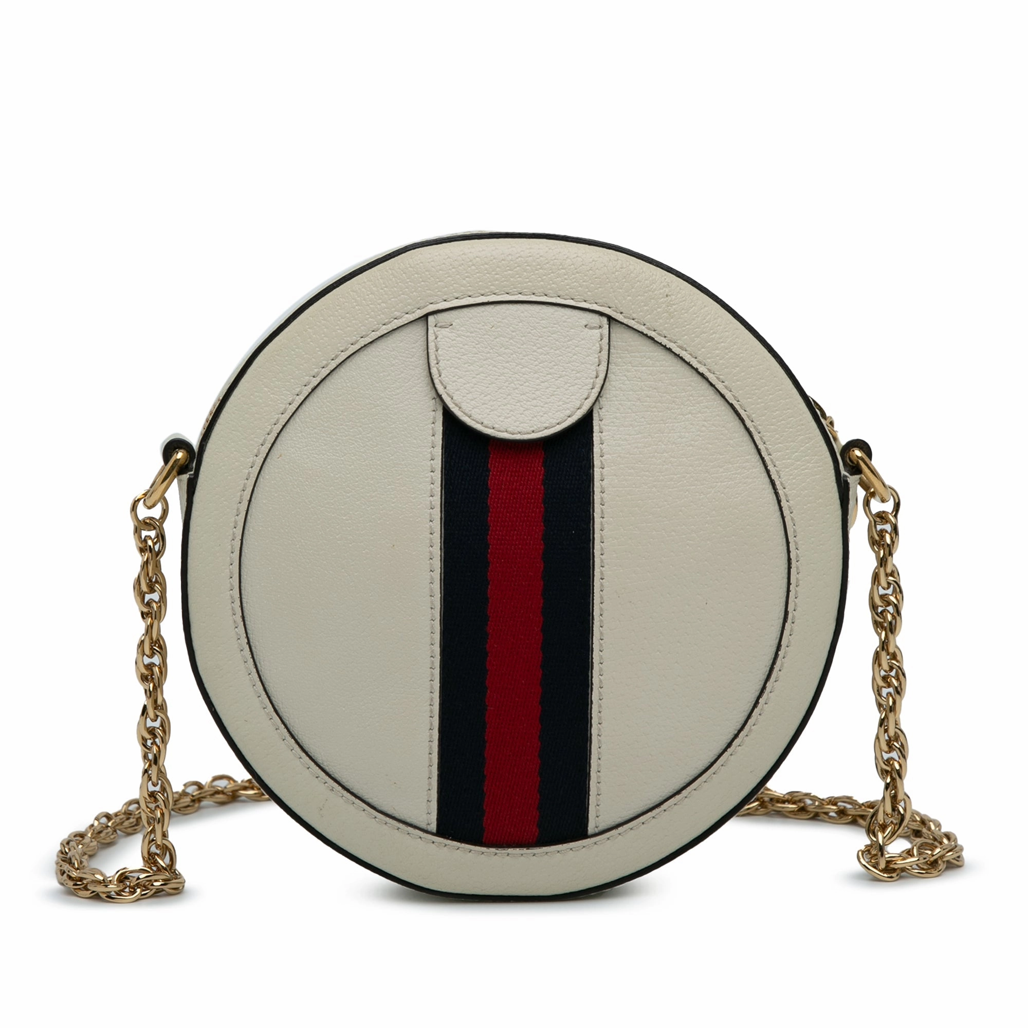 Gucci Mini Round Ophidia Leather Crossbody Bag (22493)