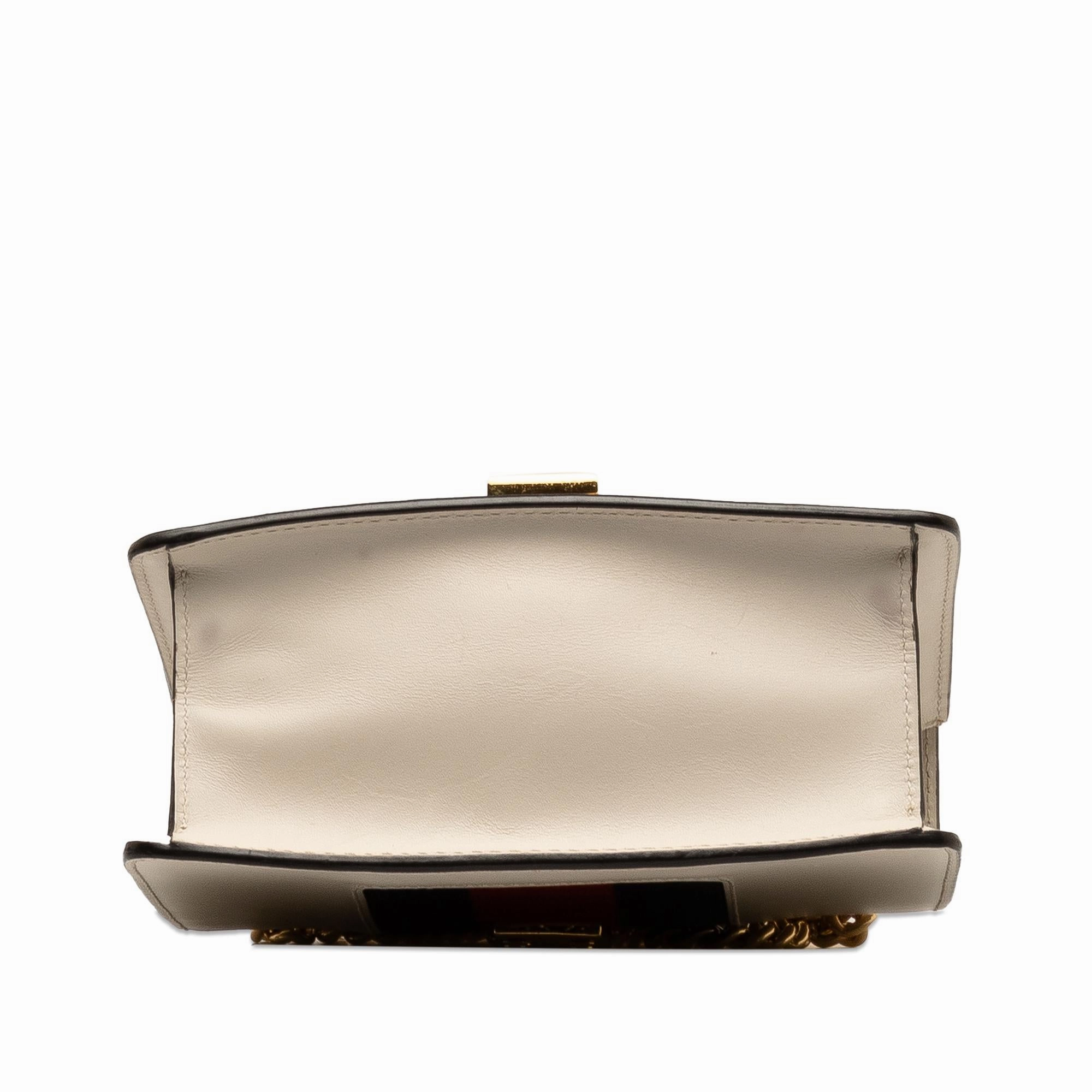 Gucci Mini Sylvie Leather Chain Crossbody Bag (SHG-1OZLSf)