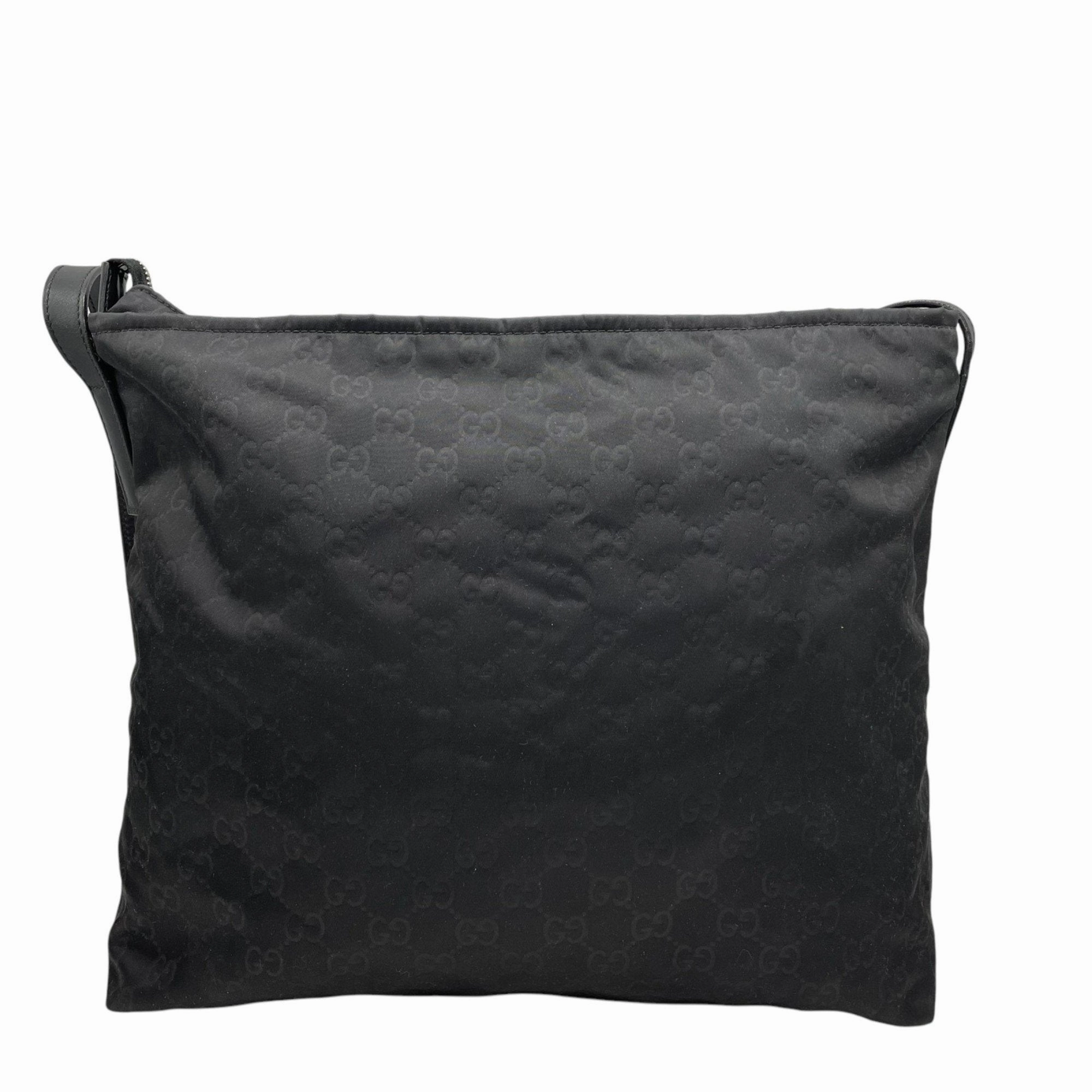 Gucci Nylon Leather Shoulder Bag (Pre-Owned)
