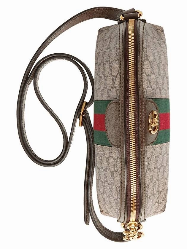 Gucci Ophidia GG Shoulder Bag Beige Ebony