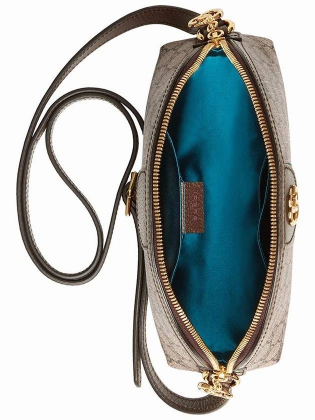 Gucci Ophidia GG Shoulder Bag Beige Ebony
